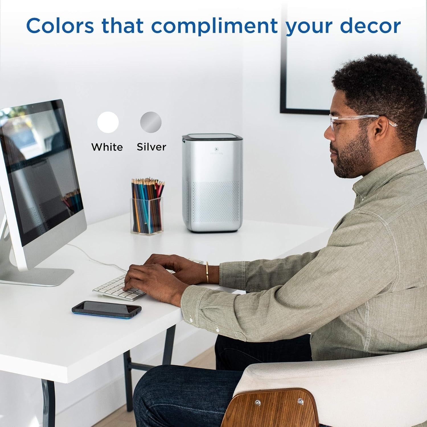 H13 HEPA Air Purifier 30m² Allergy Smoke Odour Dust Quiet Touch