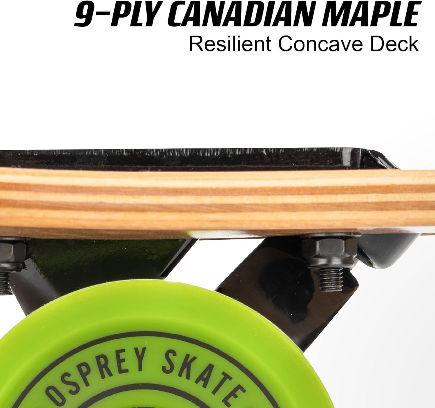 39" Drop Through Longboard Maple Deck Cruiser Skateboard good for Beginners