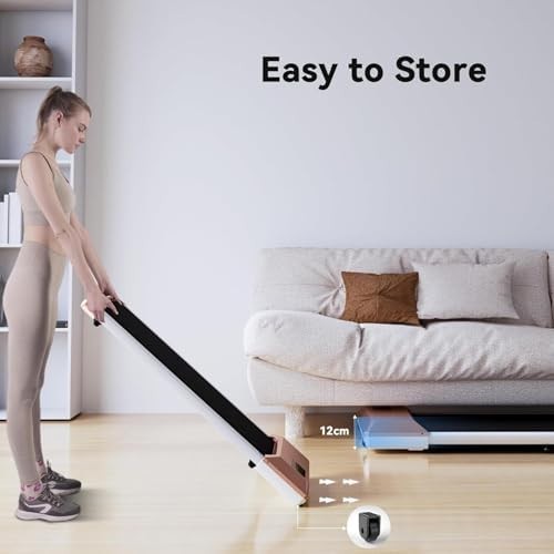 Raceable Walking Pad Under Desk Treadmill 2.5HP App Control Quiet 136kg