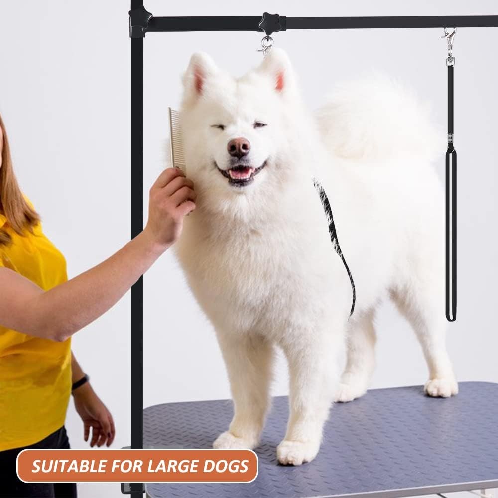 Dog Grooming Arm Clamp Adjustable H Shape Table Arm with Loop Noose
