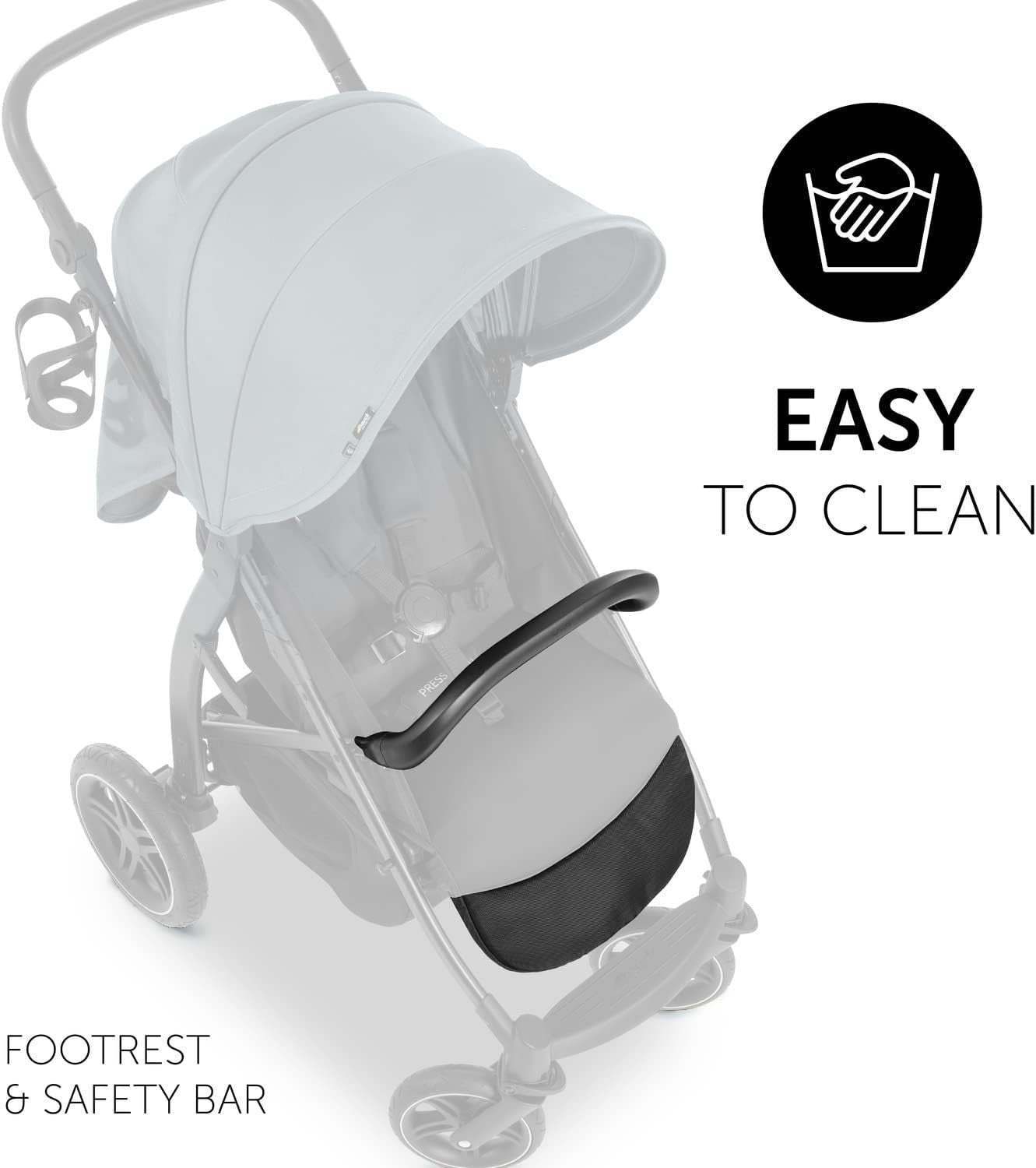 Compact Baby Pushchair One Hand Fold Reclining UPF50+ Buggy 22kg