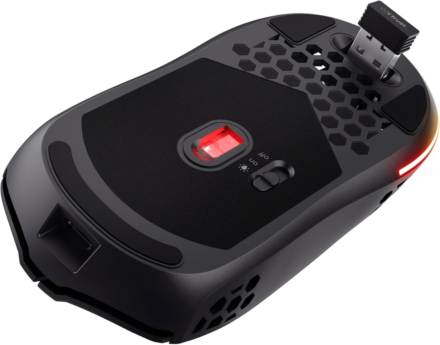 Ultralight Wireless Gaming Mouse 75g 80H RGB 4800 DPI Black