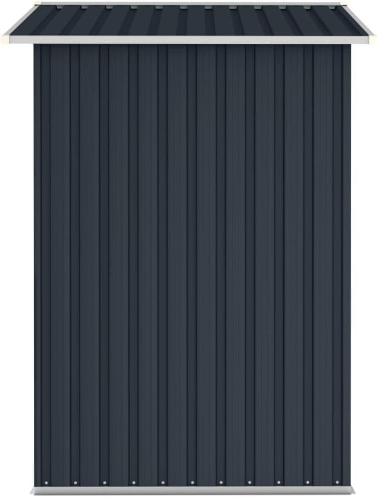 Metal Garden Shed Outdoor Storage with Double Doors & Air Vents Anthracite Grey