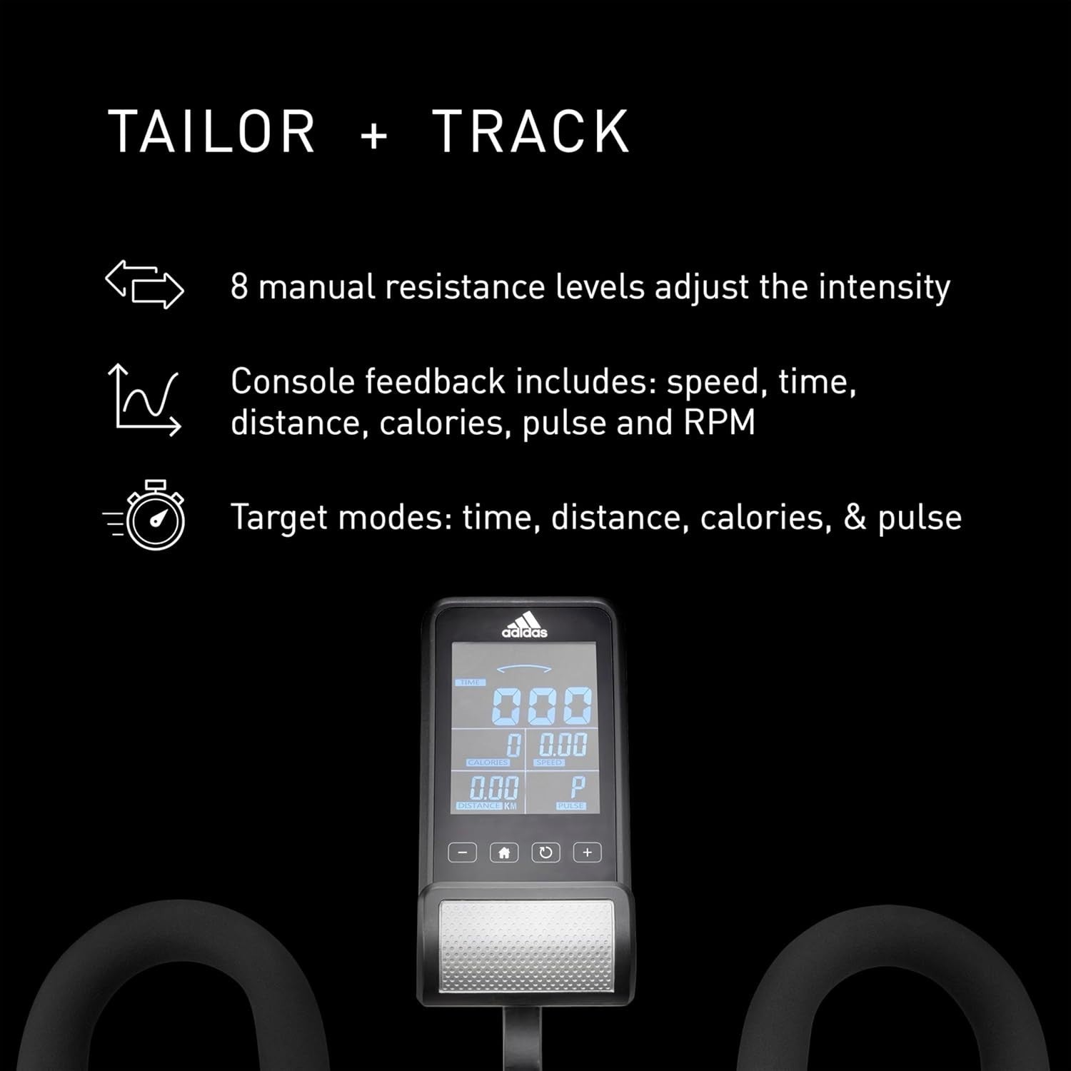 Indoor Cycling Bike 16kg Flywheel Bluetooth App Compatible 8-Level Resistance