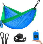 Kids Camping Hammock 6ft w/ Straps & Carabiners – Safe, Lightweight, Fun