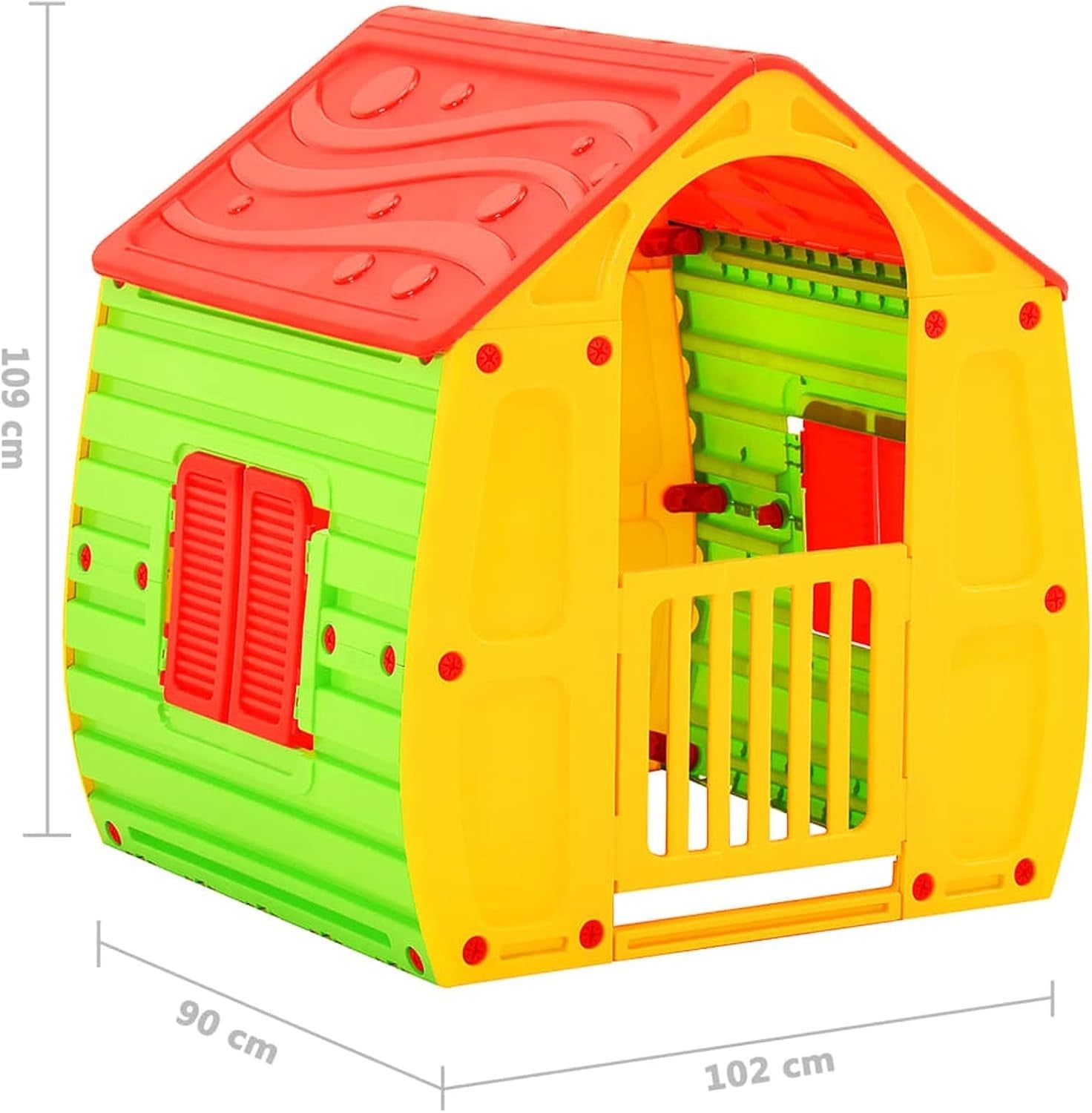 Kids Playhouse Indoor Outdoor Plastic Garden Play House UV Safe