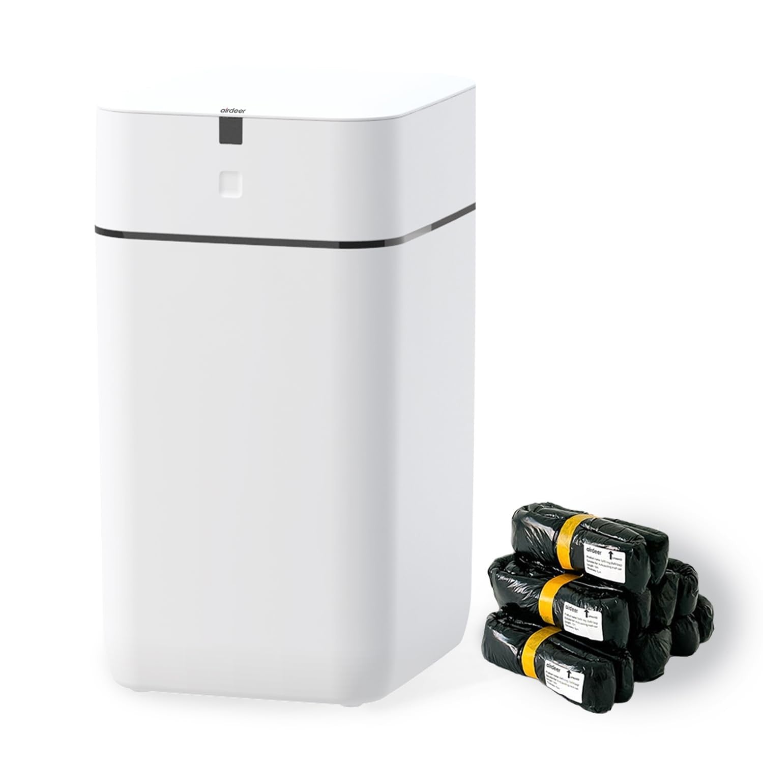 4 Gallon Automatic Self Sealing Trash Can Motion Sensor 15L Black