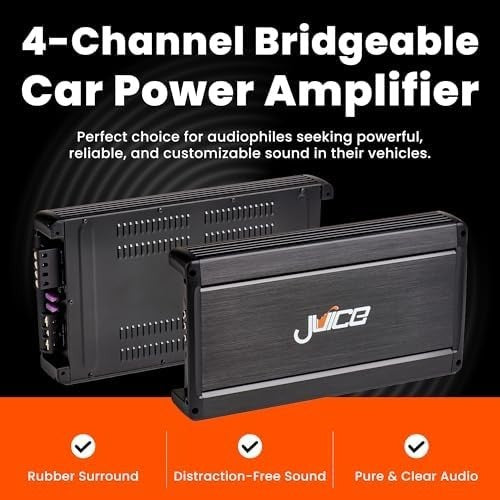 JA1504 1500W 4-Channel Car Amplifier High Power Stereo Subwoofer