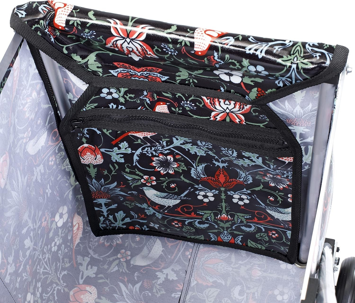 4 Wheel Push Shopping Trolley Walking Aid Foldable Support Cart