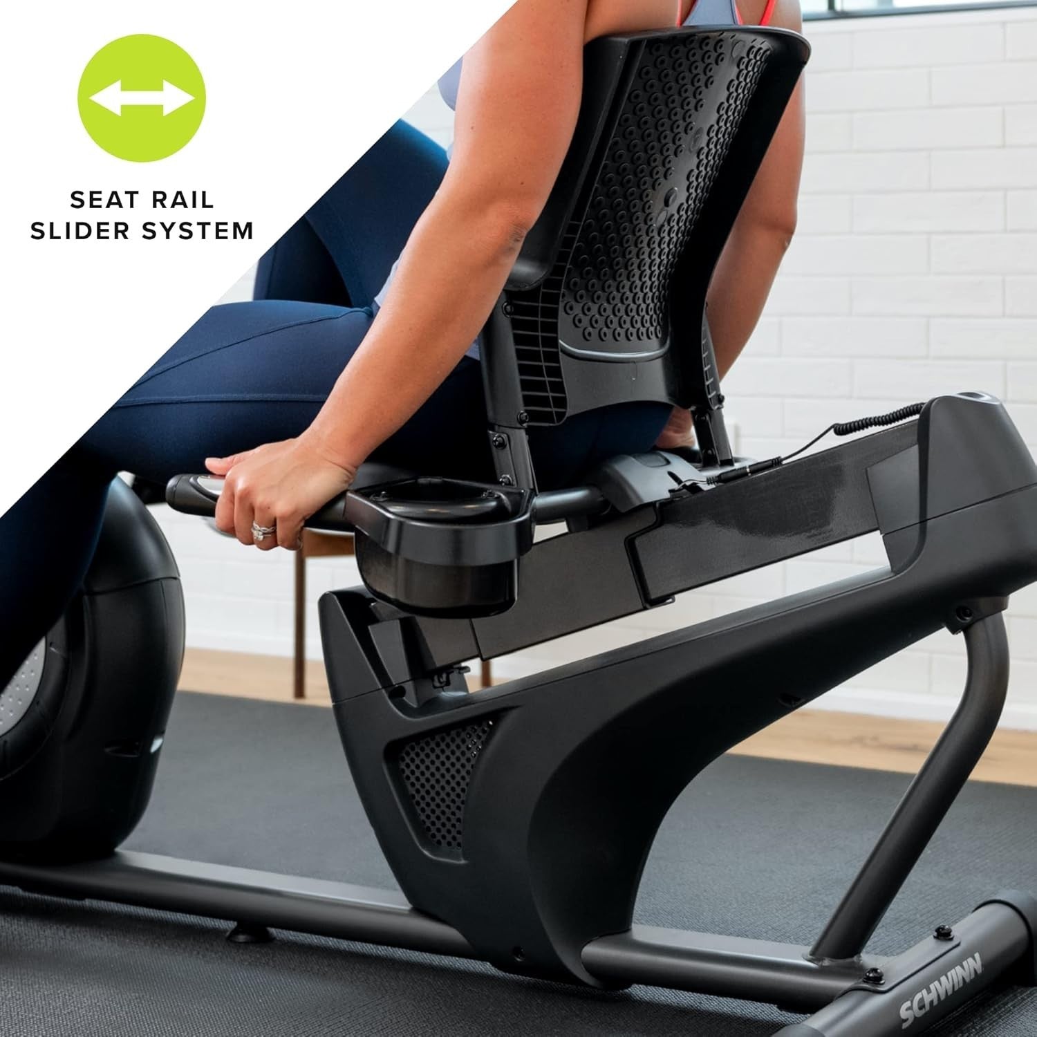 Recumbent Exercise Bike Magnetic Bluetooth LCD Quiet Lumbar Support Home Gym