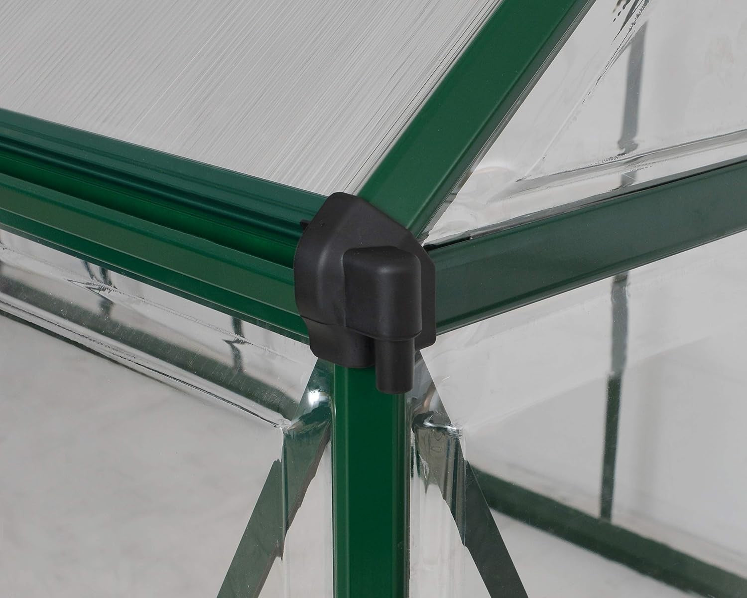 Deluxe 6x10ft Aluminium Greenhouse with UV Polycarbonate Panels & Roof Vent