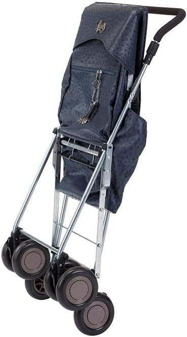 4 Wheel Push Shopping Trolley Regular Folding Walking Aid Strong Stable