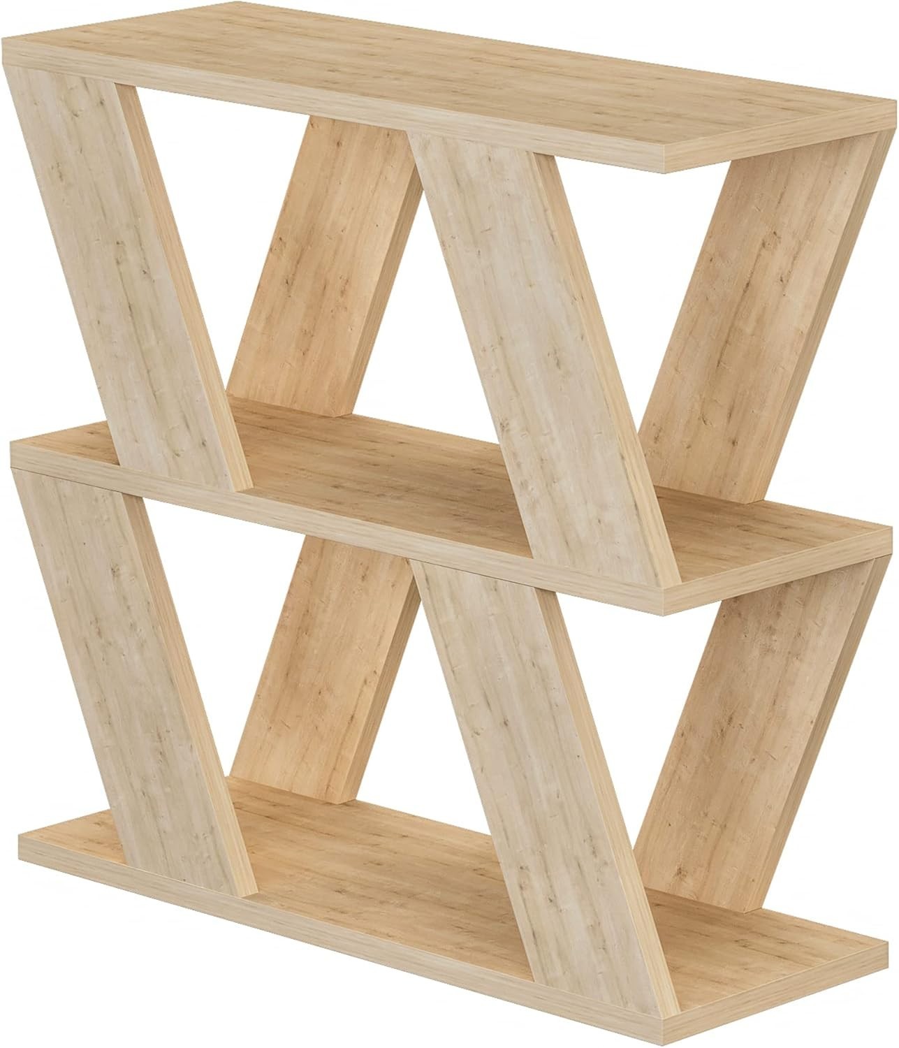 Slim 2 Tier Coffee Table with Magazine Rack | Space-Saving Oak End Table