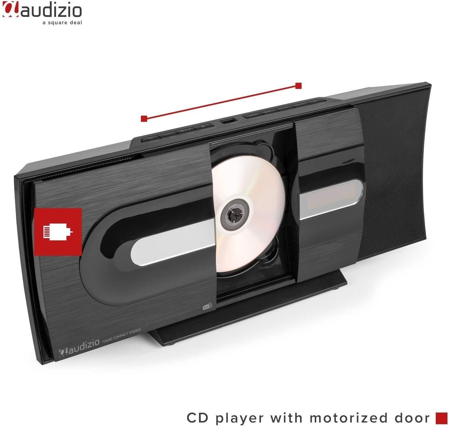 Bluetooth DAB+ Stereo System | HiFi CD Player USB MP3 Wall Mountable Home Audio