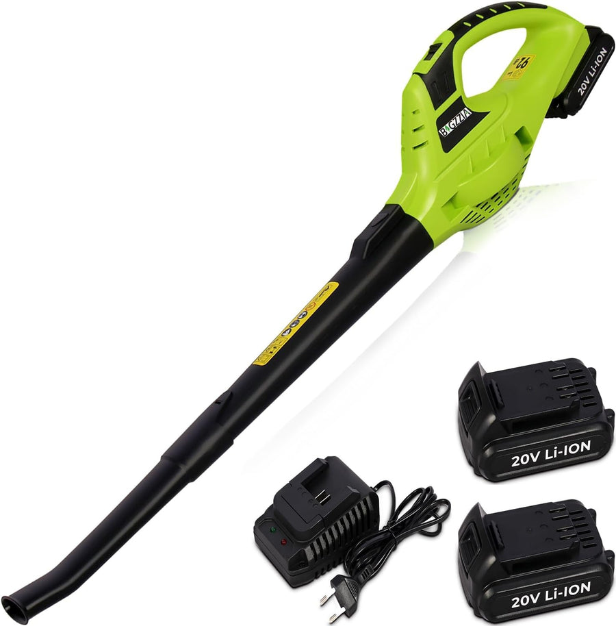 Cordless Leaf Blower 20V Dual Battery 130MPH Lightweight Garden Cleaner