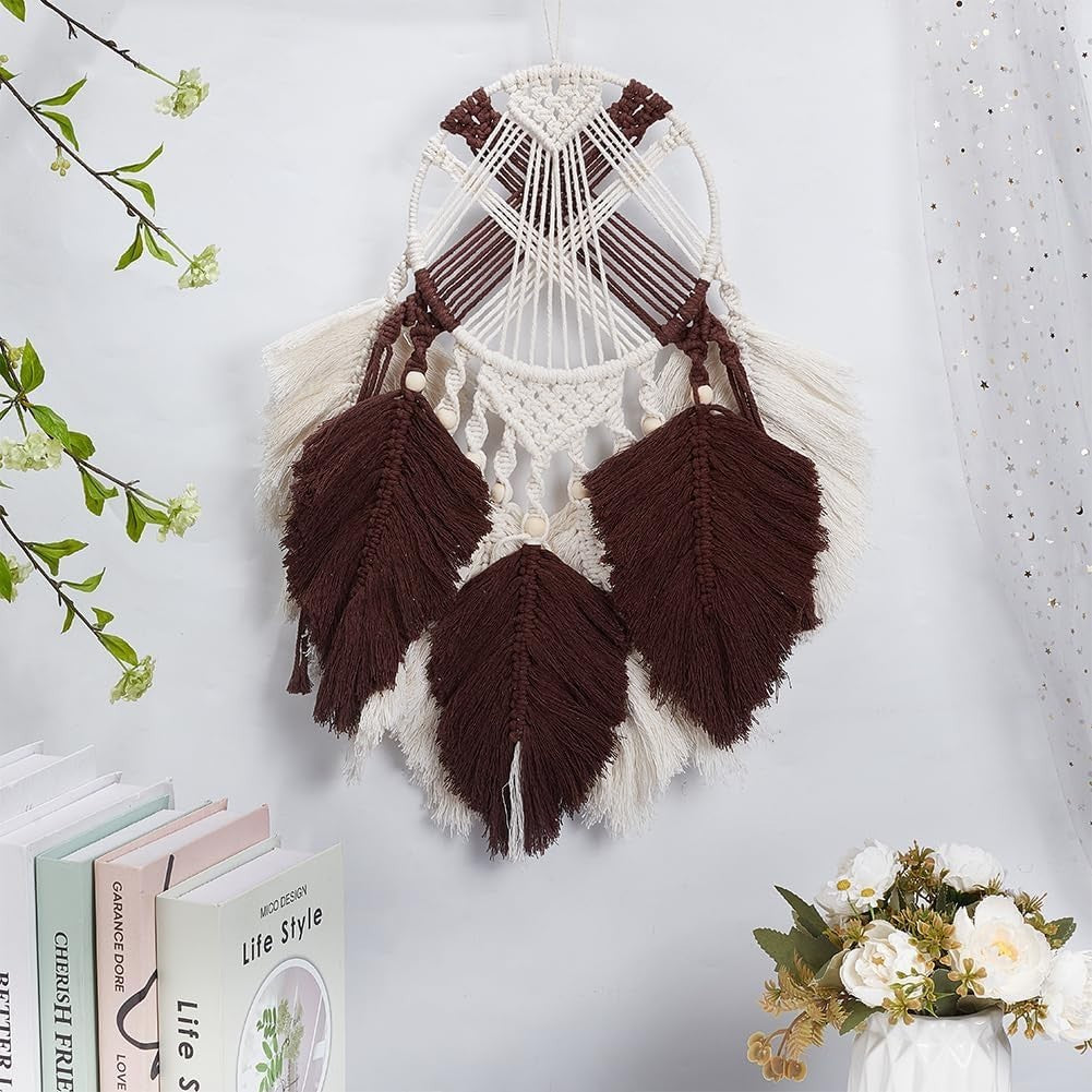 DIY Macrame Dreamcatcher Kit Boho Wall Hanging Craft Set