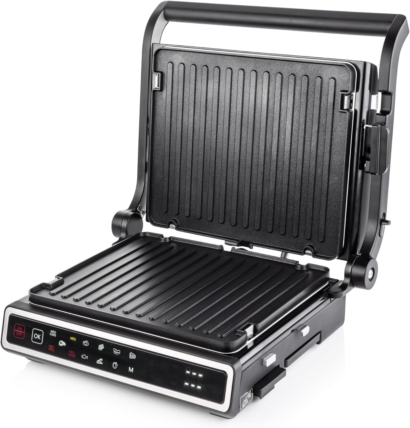 Electric Grill Panini Press Toastie Maker 12 Pre-Set Functions Dual Control