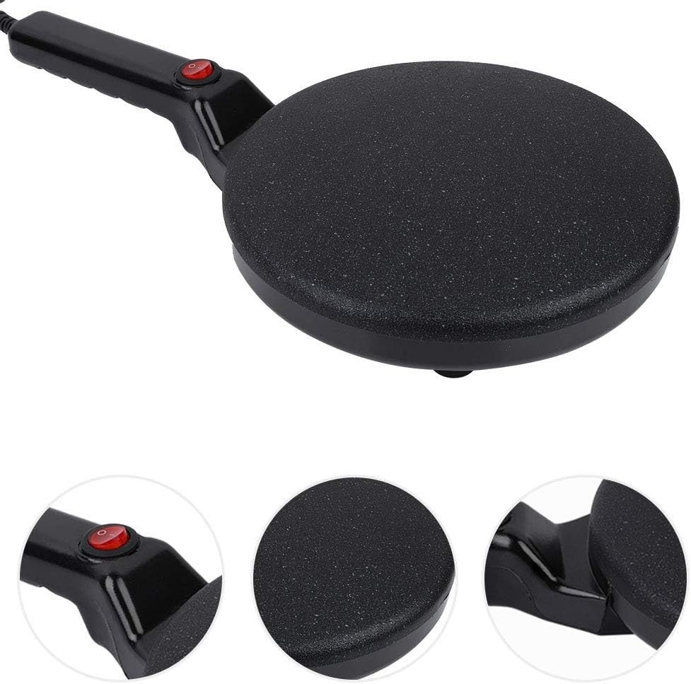 800W Electric Pancake Crepe Maker Non-Stick Hot Plate 20cm Easy Clean UK Plug