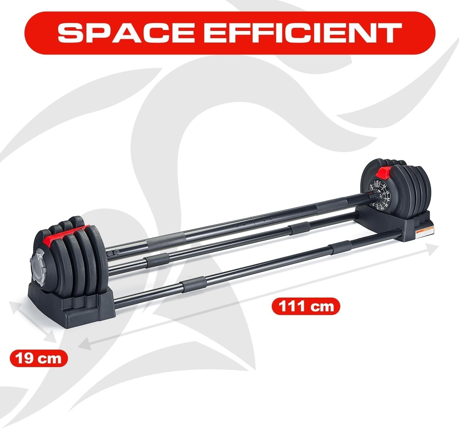 3-in-1 Adjustable Smart Barbell Dumbbell Kettlebell 2–19kg Home Gym