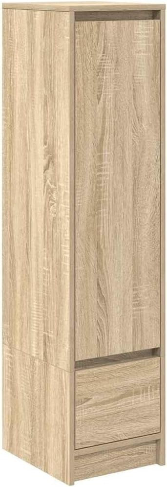 Modern Sonoma Oak Storage Cabinet with Spacious Drawer & Moisture Resistance