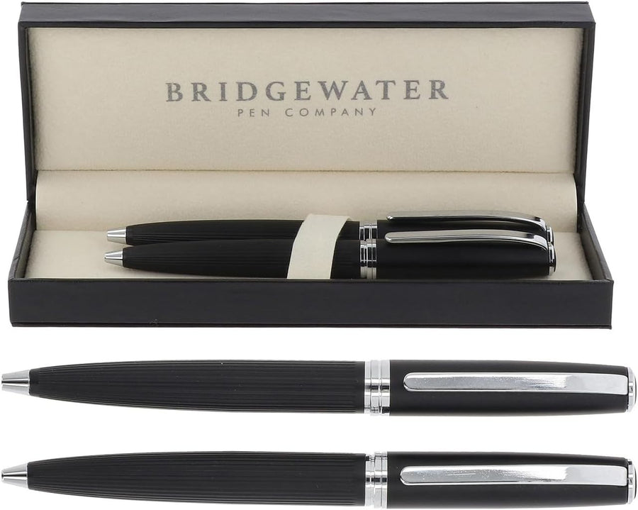 Executive Ballpoint Pen & Mechanical Pencil Gift Set Black