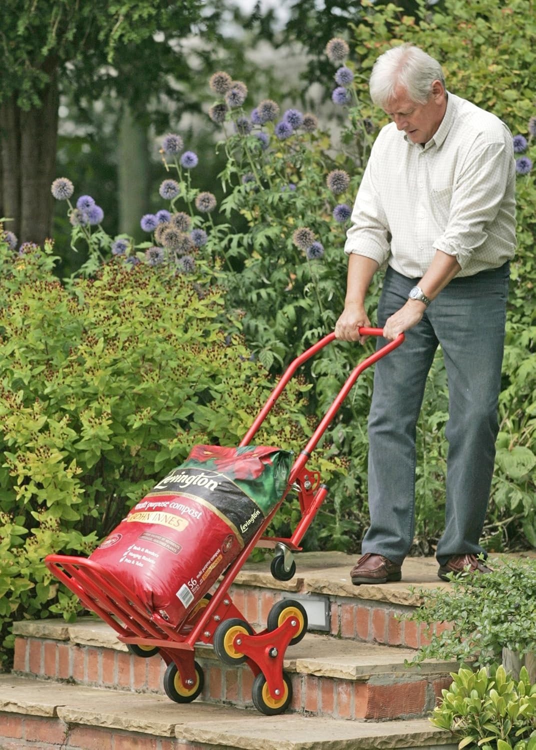 3 Wheel Stair Climbing Sack Truck Flat Trolley 150kg Heavy Duty