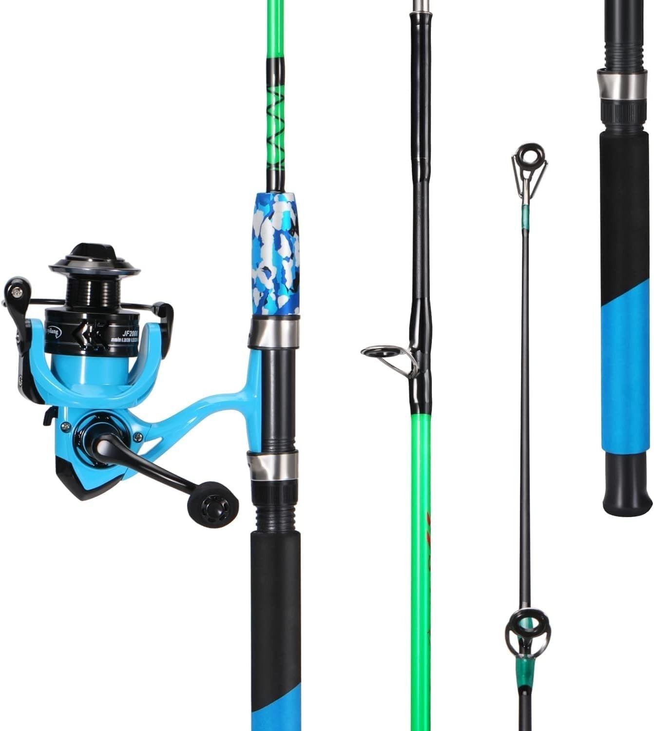 Ultralight Travel Fishing Rod & Spinning Reel Combo – Graphite & Cork Grip