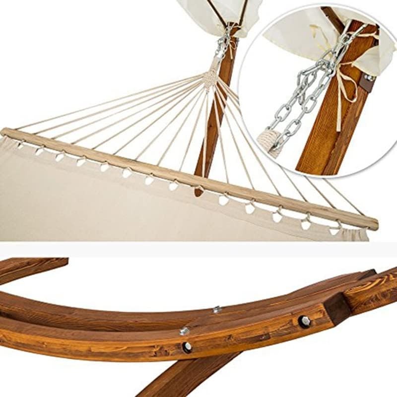 Luxury 2-Person Hammock with Stand & Canopy | Weatherproof Outdoor Bed