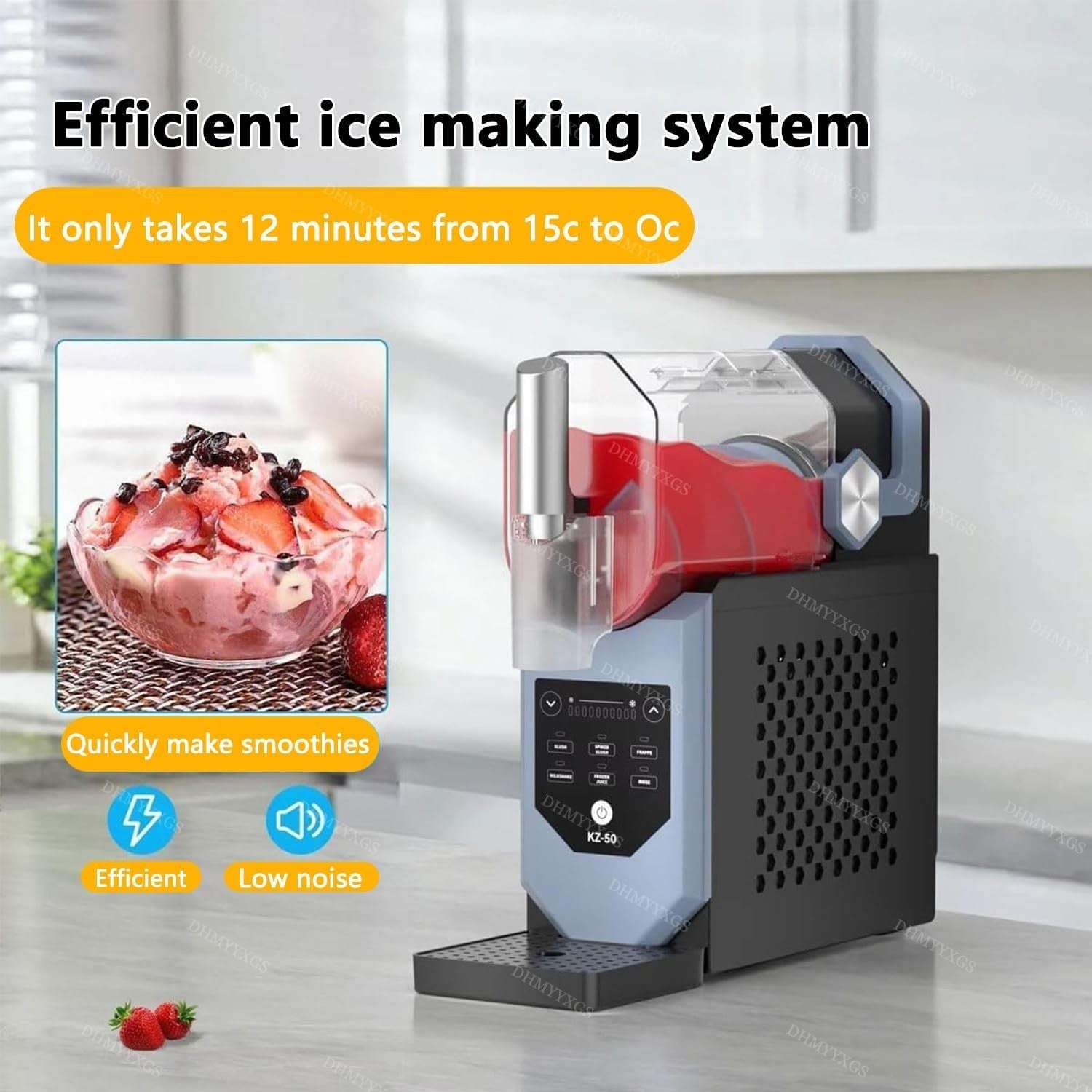 Slush Machine Ice Cream Maker No Ice Required Frozen Drink System