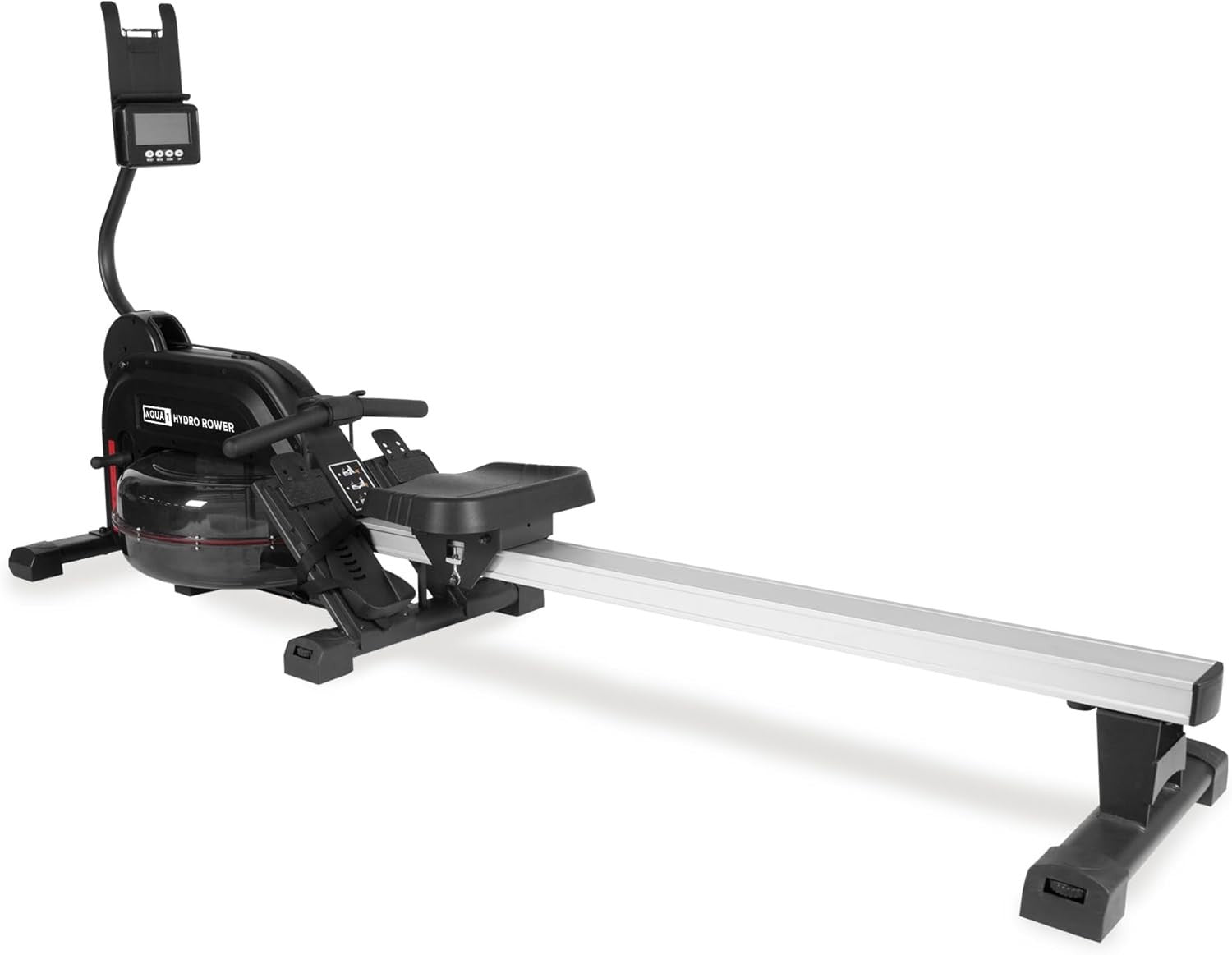 Hydro Water Rowing Machine Elastic Resistance LCD Home Rower Foldable 150KG