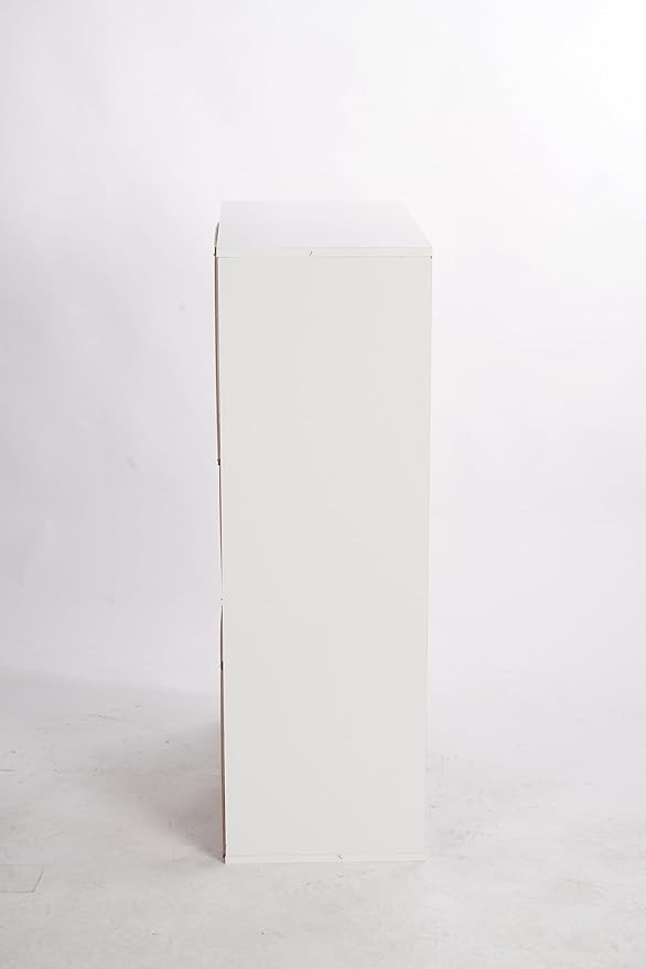 6-Cube White Storage Shelf – Modern Freestanding Bookcase Display Unit