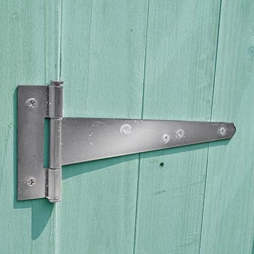 Wooden Garden Tool Shed Outdoor Storage Cabinet with Shelves Lockable Green