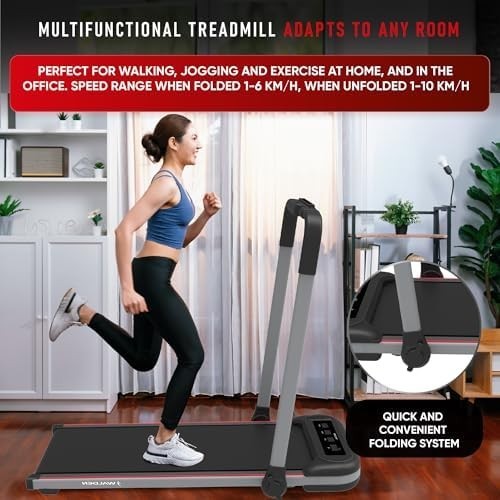 Under Desk Treadmill 2in1 Walking Jogging Running Slim Home Office