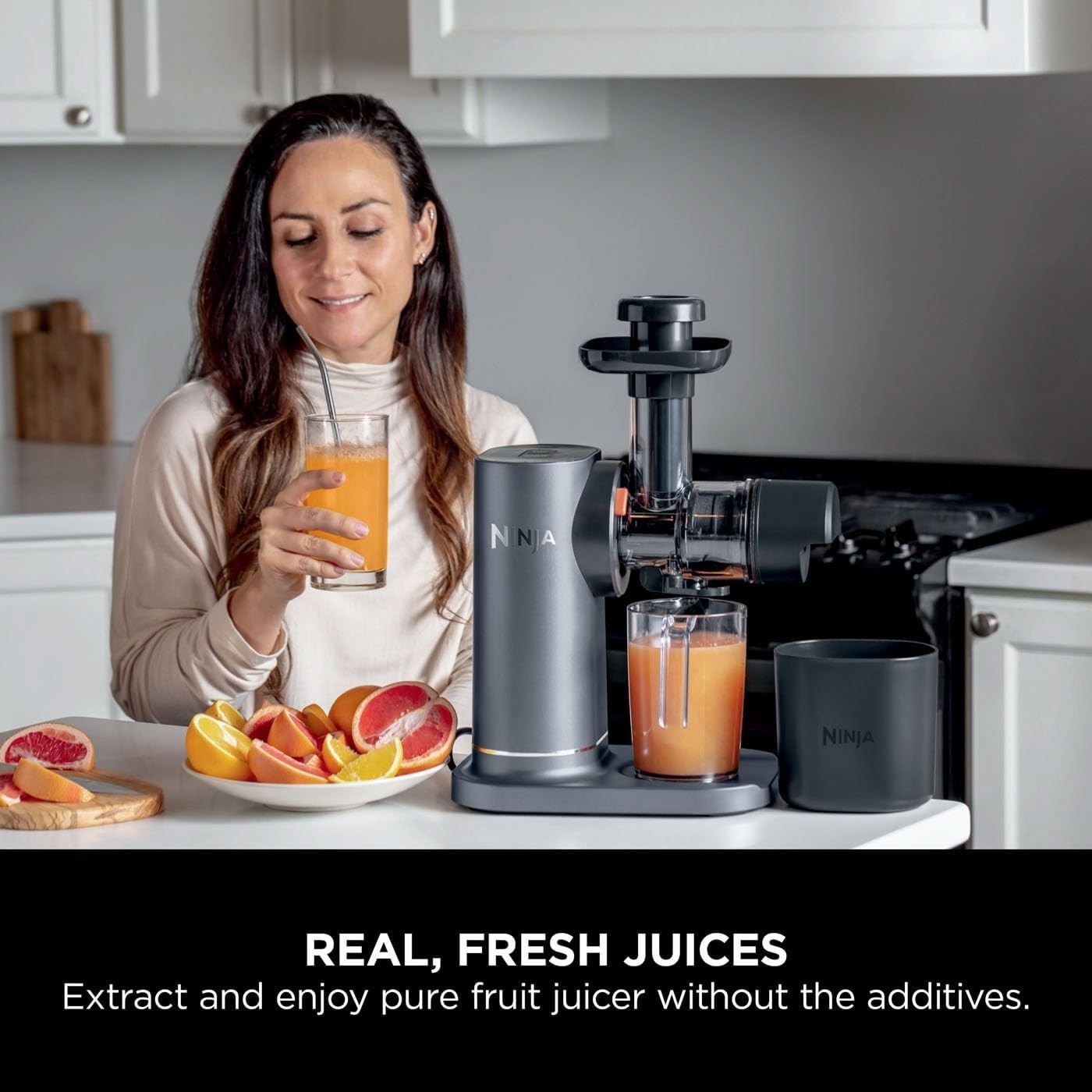 Cold Press Juicer Compact 700ml Jug 1.1L Pulp Quiet Dishwasher Safe