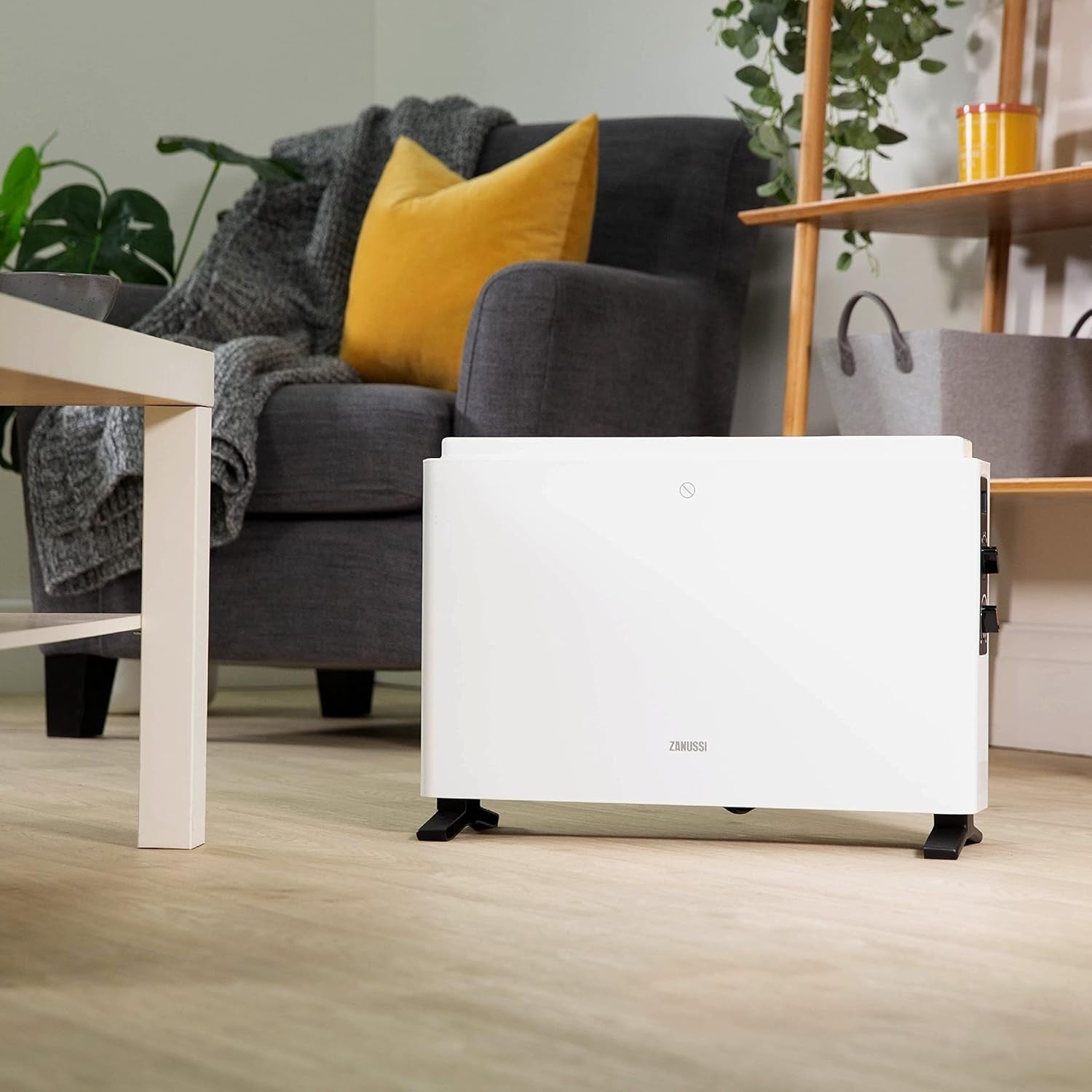 2000W White Electric Convector Heater Freestanding Radiator 3 Heat Settings