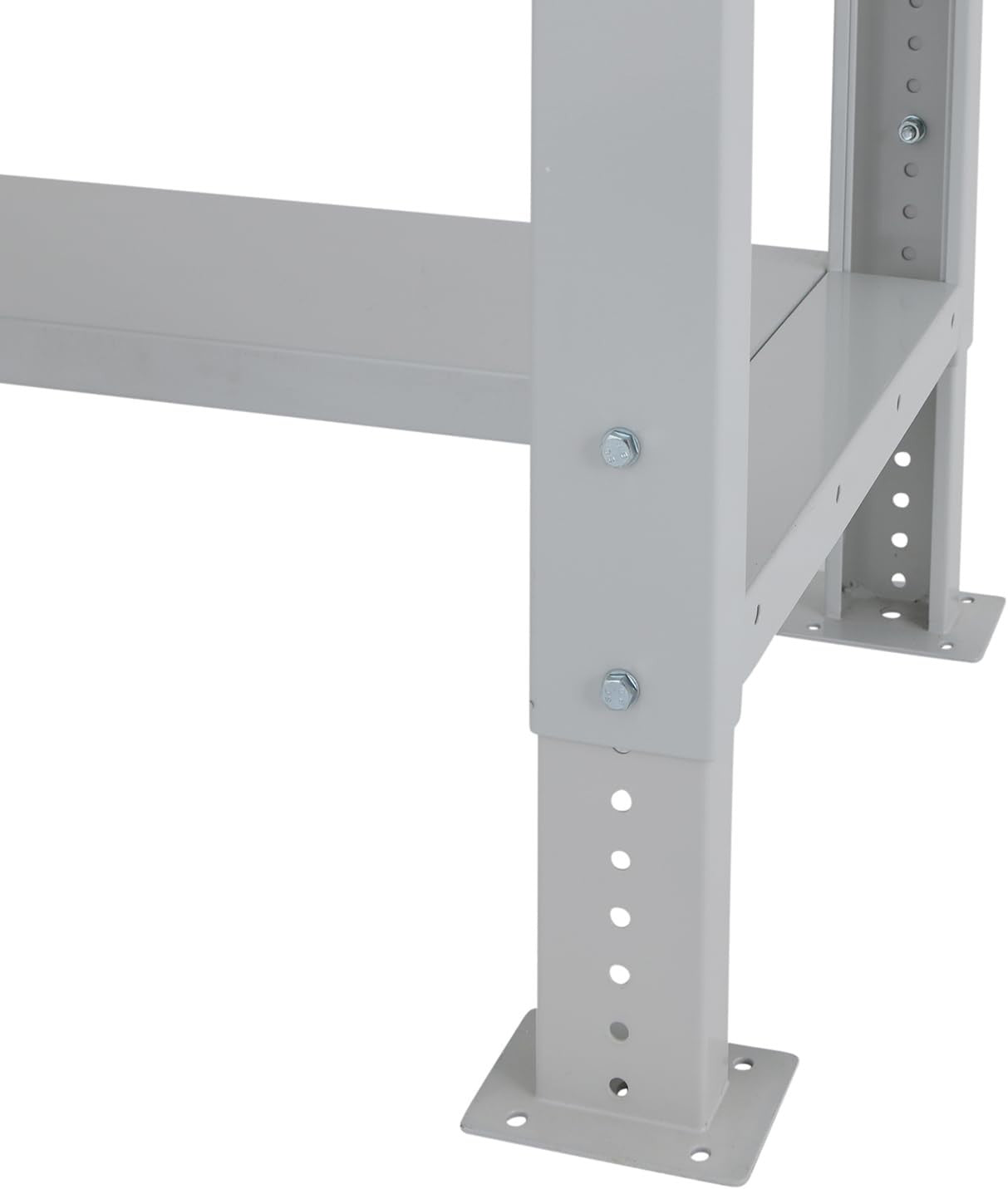 Height Adjustable Workbench Steel Table 600kg Load Garage Bench 1715x600