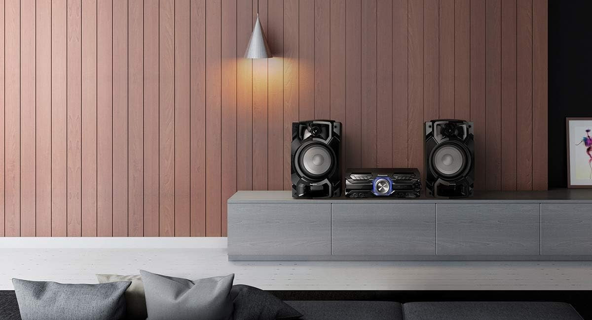 650W Bluetooth Hi-Fi System | Karaoke, D.Bass, LED Lights, Dual Mic Inputs