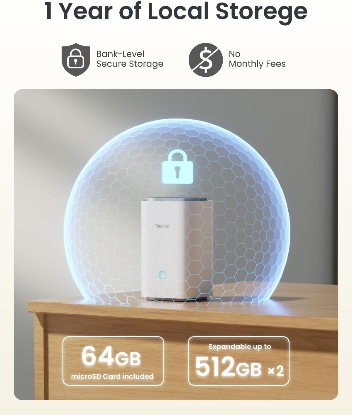 4K Wireless Security Camera System Solar PTZ Home Hub 64GB Kit