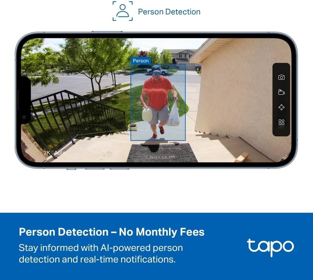 1080P Wireless Security Camera Outdoor 180 Day Battery AI Detection