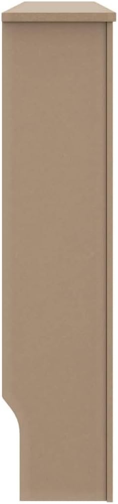 Modern Radiator Cover Cabinet 152x19x81cm MDF Wooden Heater Enclosure Brown