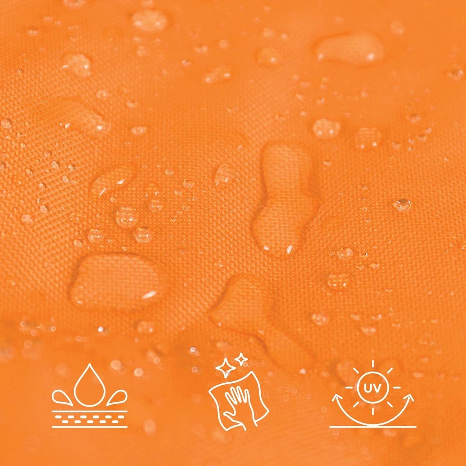 XXL Orange Outdoor Bean Bag Chair 180x140cm Waterproof Garden Floor Seat