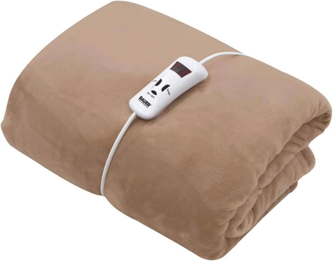 Electric Heated Throw Blanket Luxury Double Fleece 10 Heat Levels Washable
