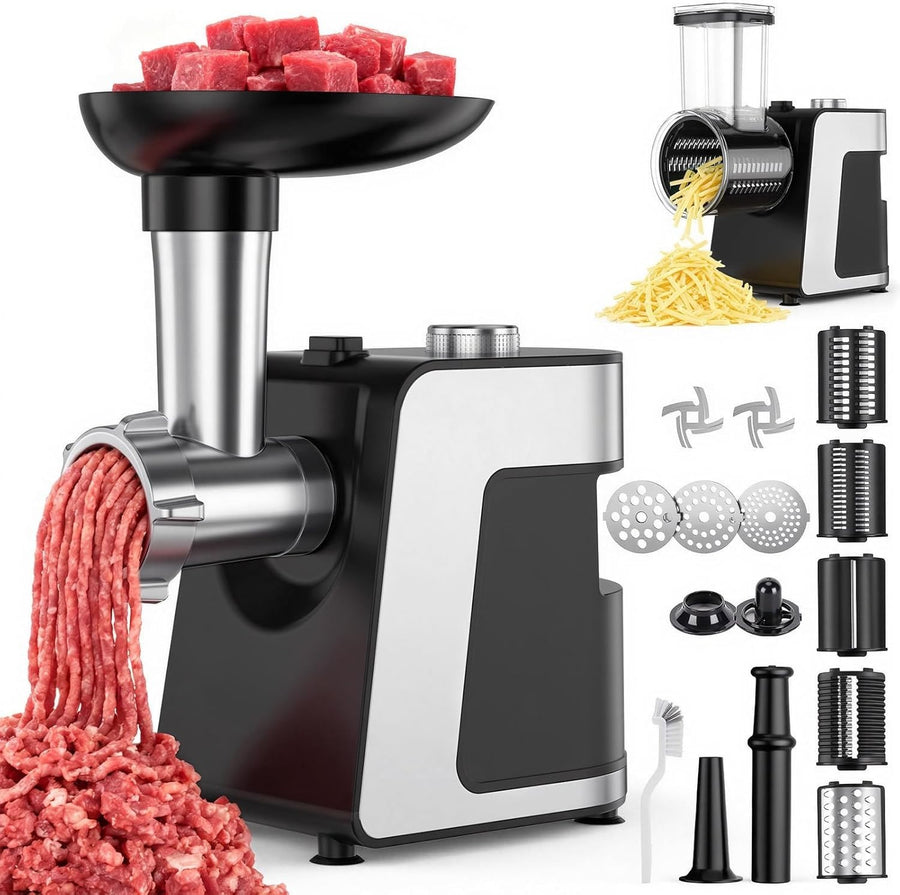 4 in 1 Electric Meat Grinder Sausage Maker Cheese Grater Mincer