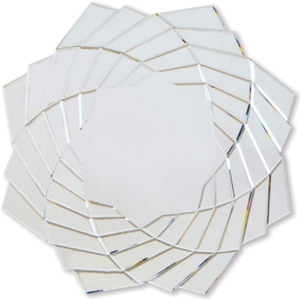 Modern Venetian Star Wall Mirror 90x90cm Glass Decor for Living Room