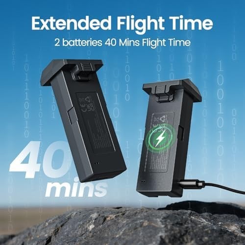 Foldable 4K GPS Drone | 40-Min Flight, Brushless Motor, Follow Me, 5G FPV