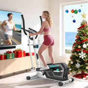 Quiet Magnetic Elliptical Cross Trainer 16-Level Resistance Home Gym Machine