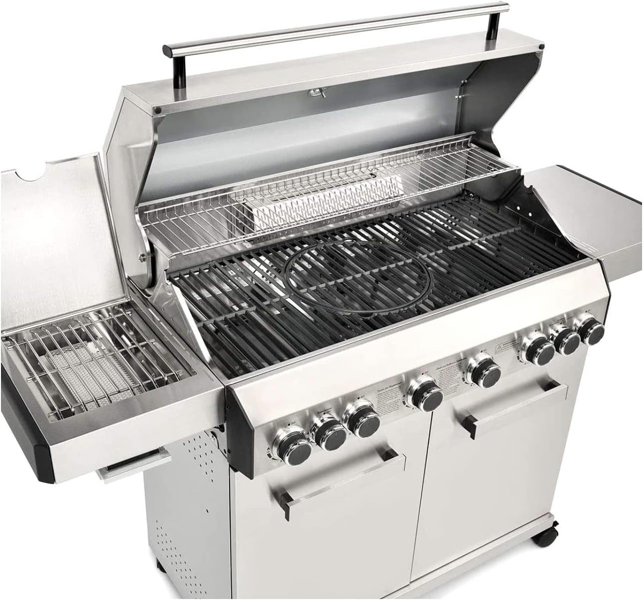 8 Burner Stainless Steel Gas BBQ Grill with Side Burner & Cover Outdoor