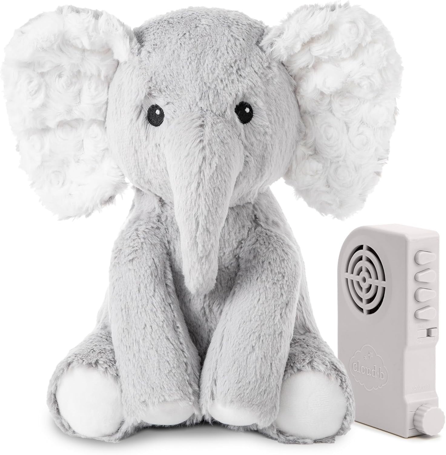 Elliot Elephant Baby Plush White Noise Machine 8 Soothing Sounds