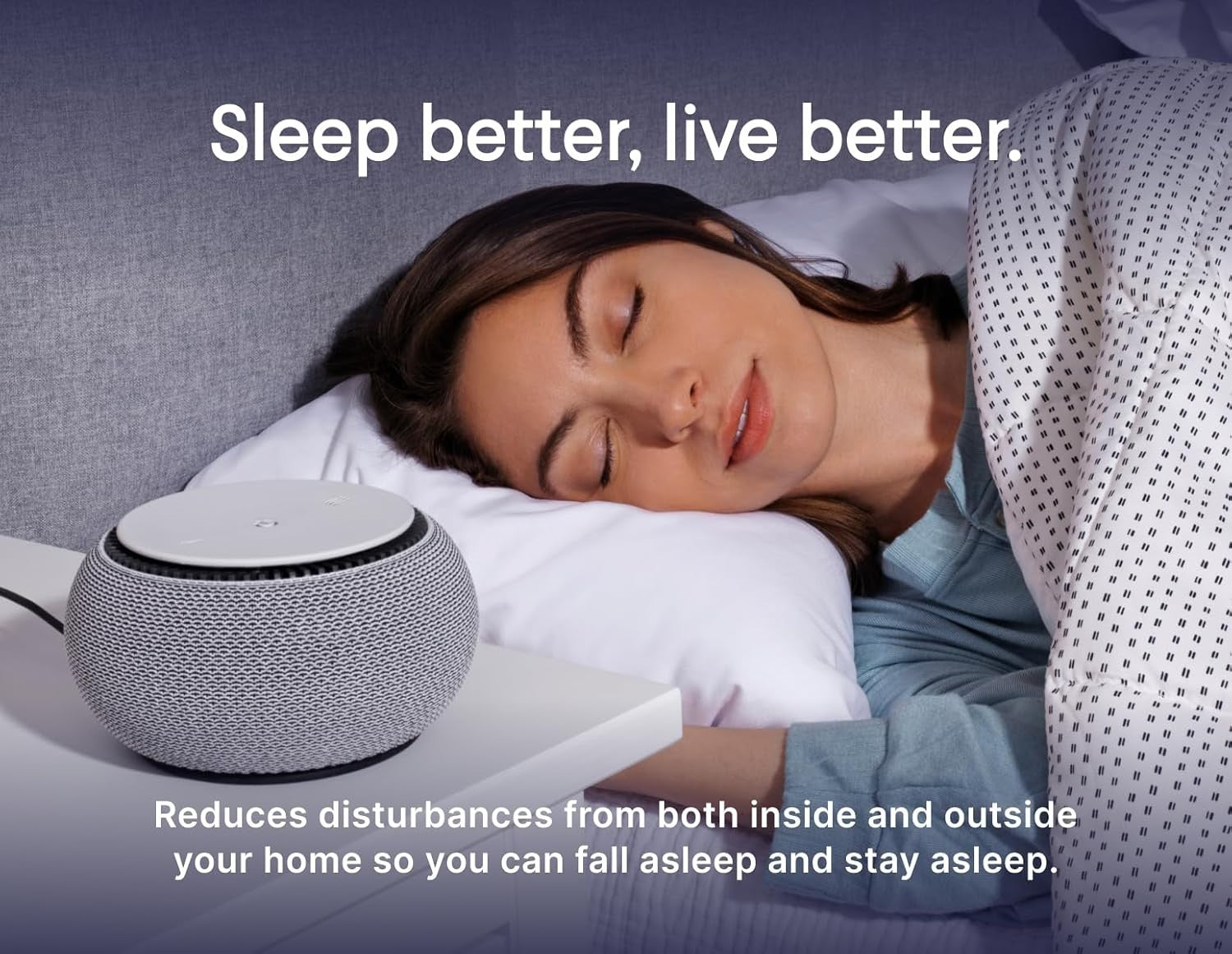Non-Looping White Noise Machine Real Fan Sleep Sound Night Light App