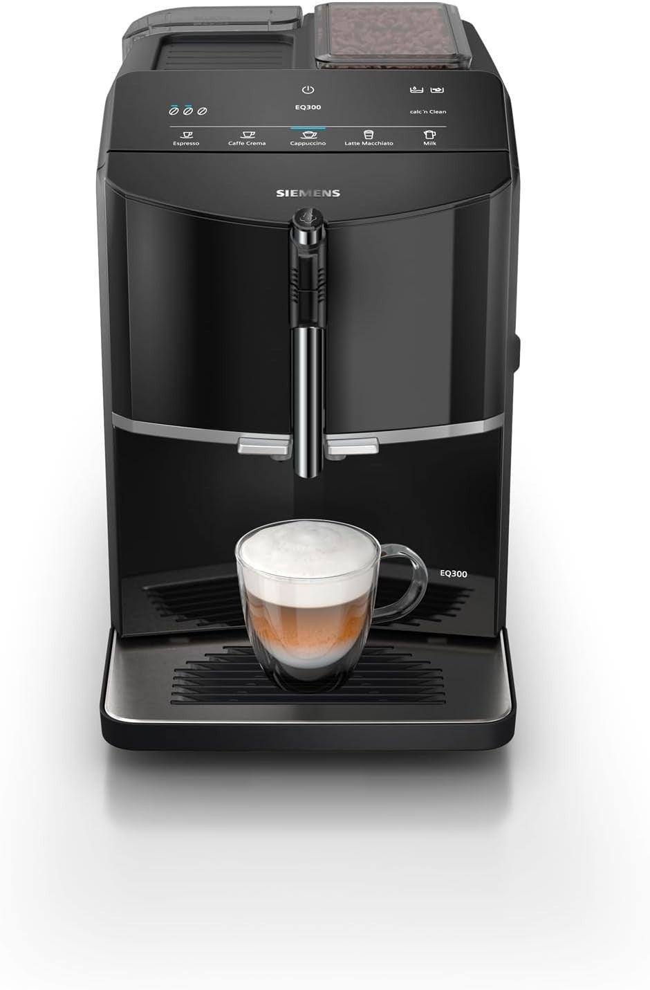 Fully Automatic Bean-to-Cup Coffee Machine with Milk Frother, One-Touch Drinks